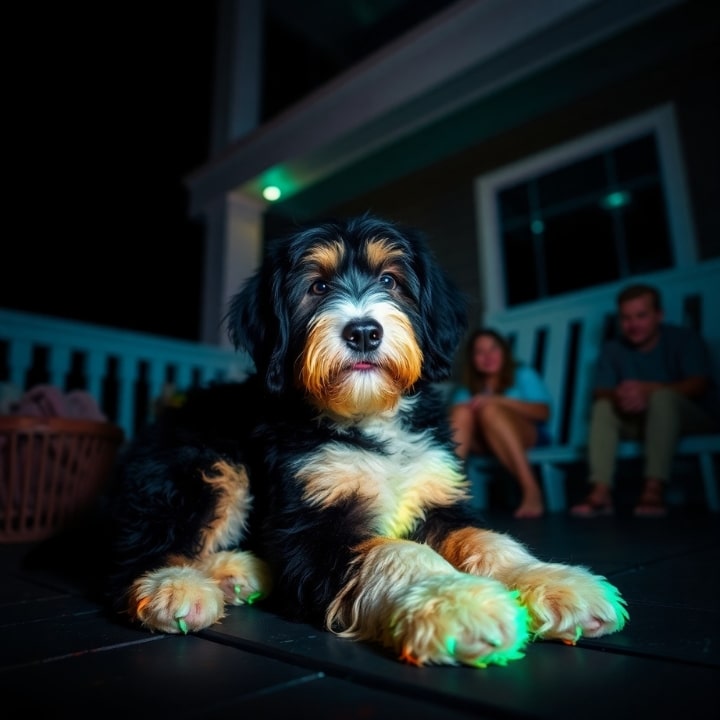 Bernedoodle (Bernese Mountain Dog + Poodle)